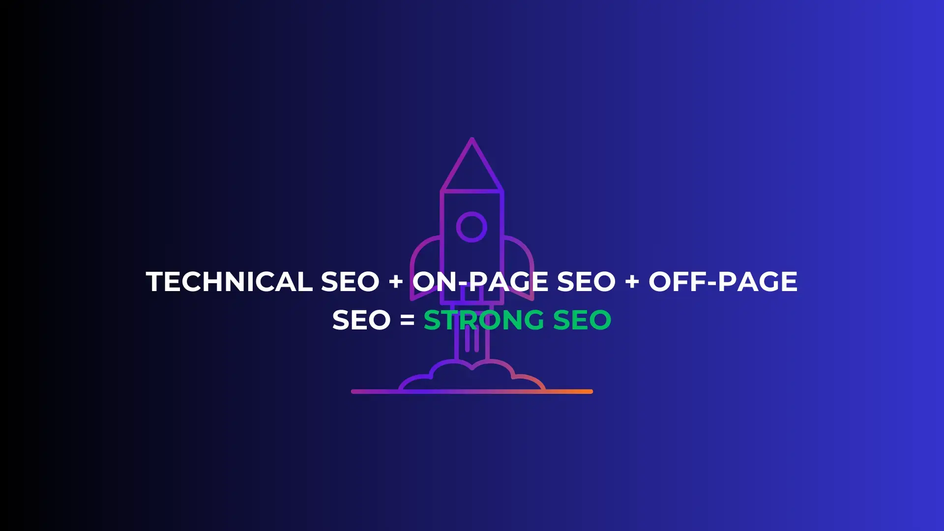 strong seo happens when there is good technical, off-page and on-page seo, not this or that but this and that